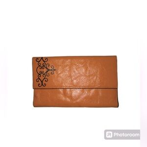 Vintage 80’s Princess Gardner Leather Checkbook Wallet w coin pouch New 80s